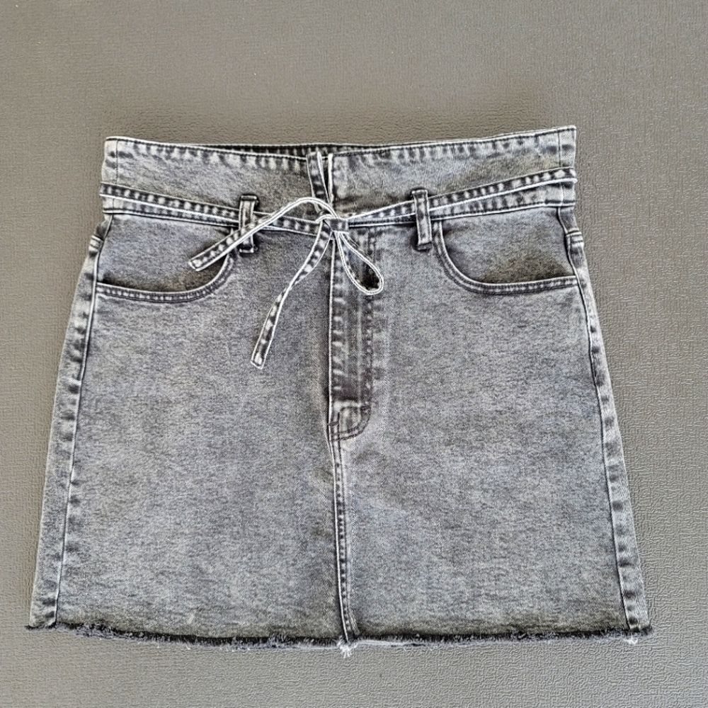 Jean mini skirt
